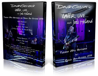 Artwork Cover of David Gilmour Compilation DVD Later With Jools Holland 2015 Proshot