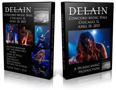 Artwork Cover of Delain 2015-04-18 DVD Chicago Audience