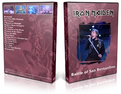 Artwork Cover of Iron Maiden 2013-09-13 DVD San Bernardino Audience