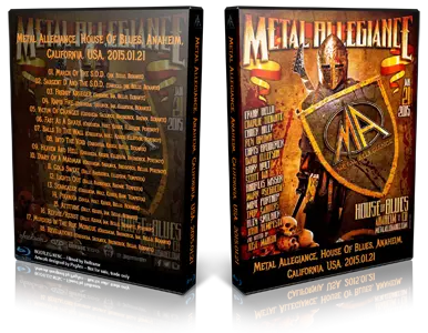 Artwork Cover of Metal Allegiance 2015-01-21 DVD Anaheim Audience