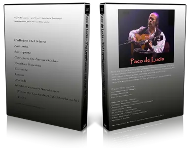 Artwork Cover of Paco de Lucia 2010-11-06 DVD Leverkusen Proshot