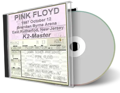 Artwork Cover of Pink Floyd 1987-10-12 CD East Rutherfod Audience