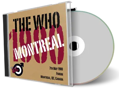 Artwork Cover of The Who 1980-05-07 CD Live 1980 Audience