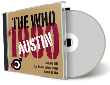 Artwork Cover of The Who 1980-07-03 CD Austin Audience