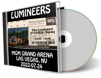 Artwork Cover of Lumineers 2022-07-24 CD Las Vegas Audience