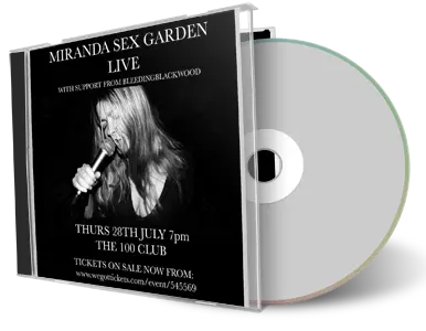 Artwork Cover of Miranda Sex Garden 2022-07-28 CD London Audience
