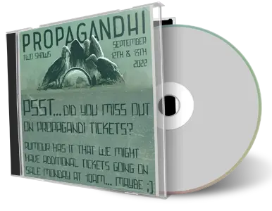 Artwork Cover of Propagandhi 2022-09-13 CD Vancouver Soundboard