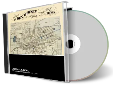 Artwork Cover of Grateful Dead 1981-12-07 CD Des Moines Soundboard