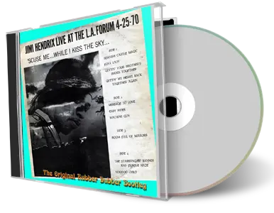 Artwork Cover of Jimi Hendrix Compilation CD The Rubber Dubber Bootleg Audience