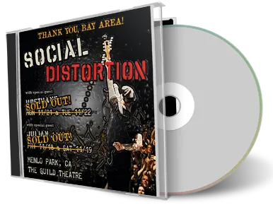 Artwork Cover of Social Distortion 2022-11-18 CD Menlo Park Audience