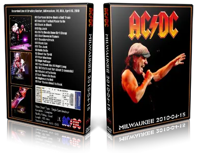 Artwork Cover of ACDC 2010-04-15 DVD Milwaukee Audience