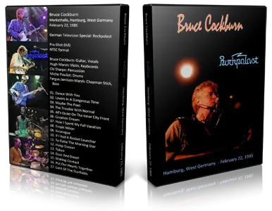 Artwork Cover of Bruce Cockburn 1985-02-22 DVD Hamburg Proshot