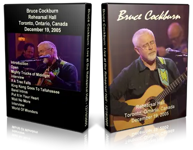 Artwork Cover of Bruce Cockburn 2005-12-19 DVD Toronto Proshot