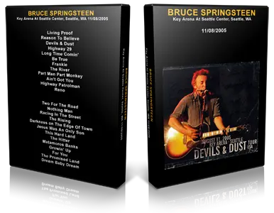 Artwork Cover of Bruce Springsteen 2005-08-11 DVD Seattle Audience