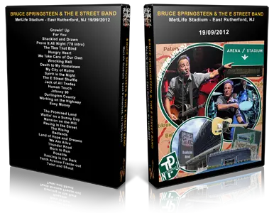 Artwork Cover of Bruce Springsteen 2012-09-19 DVD East Rutherford Audience