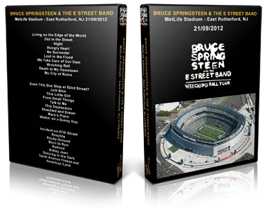 Artwork Cover of Bruce Springsteen 2012-09-21 DVD East Rutherford Audience