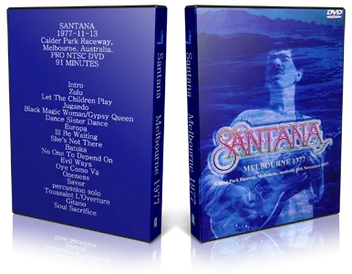 Artwork Cover of Carlos Santana 1977-11-13 DVD Melbourne Proshot