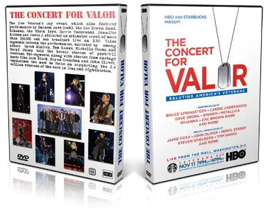 Artwork Cover of Concert For Valor 2014-11-11 DVD The Concert For Valor Proshot