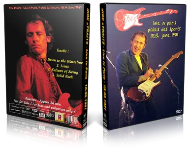 Artwork Cover of Dire Straits 1981-06-18 DVD Paris Proshot