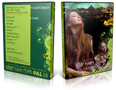 Artwork Cover of HAIM 2013-06-29 DVD Glastonbury Festival Proshot