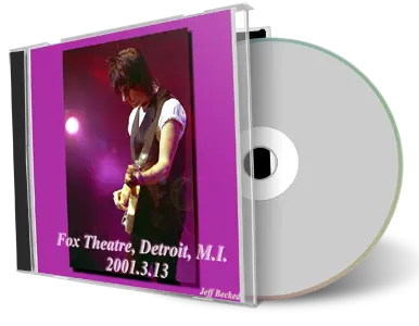Artwork Cover of Jeff Beck 2001-03-13 CD Detroit Audience