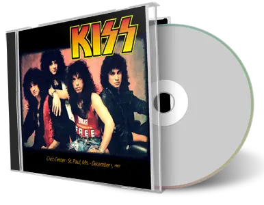 Artwork Cover of KISS 1987-12-01 CD St Paul Audience