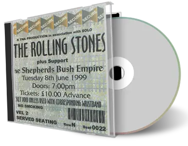 Artwork Cover of Rolling Stones Compilation CD London 1999 Audience