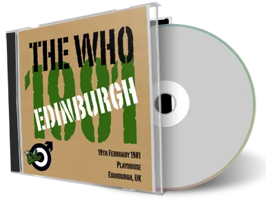 Artwork Cover of The Who 1981-02-19 CD Edinburgh Audience