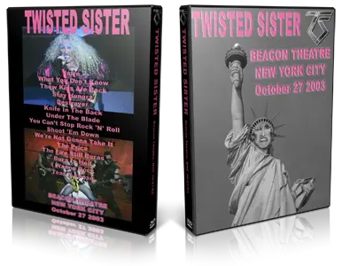 Artwork Cover of Twisted Sister 2003-10-27 DVD New York City Audience