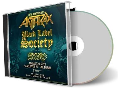 Artwork Cover of Anthrax 2023-01-20 CD Vancouver Soundboard