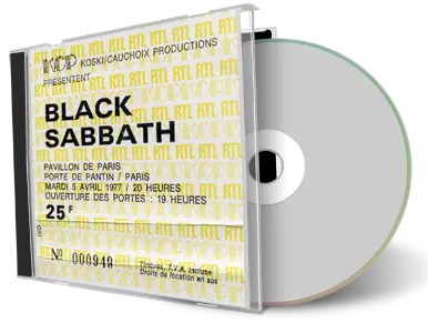 Artwork Cover of Black Sabbath 1977-04-05 CD Paris Audience