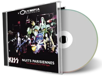 Artwork Cover of Kiss Compilation CD Nuits Parisiennes 1976 Audience