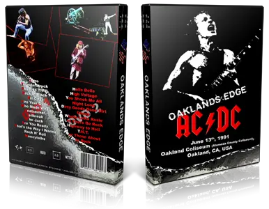 Artwork Cover of ACDC 1991-06-13 DVD Oakland Audience