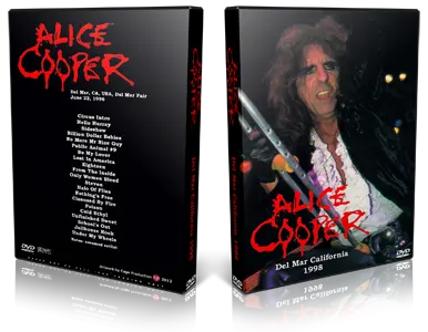 Artwork Cover of Alice Cooper 1998-06-22 DVD Del Mar Audience