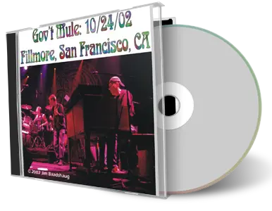 Artwork Cover of Govt Mule 2002-10-24 CD San Francisco Audience