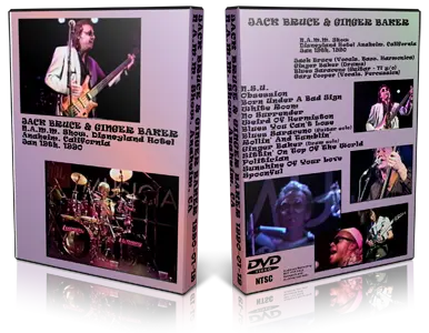 Artwork Cover of Jack Bruce 1990-01-19 DVD Anaheim Audience