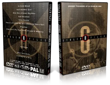 Artwork Cover of Johnny Thunders 1985-01-29 DVD Madrid Proshot