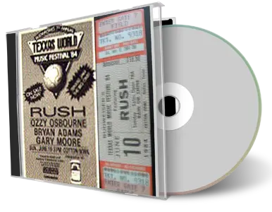 Artwork Cover of Rush 1984-06-10 CD Dallas Audience