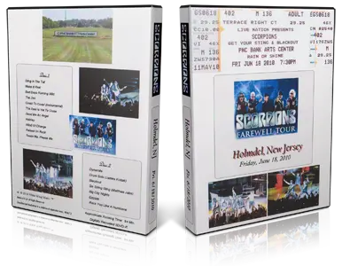 Artwork Cover of Scorpions 2010-06-18 DVD Holmdel Audience