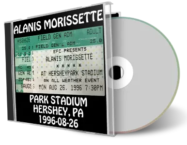 Front cover artwork of Alanis Morissette 1996-08-26 CD Hershey Audience