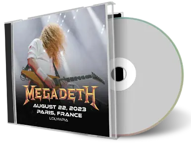 Front cover artwork of Megadeth 2023-08-22 CD Paris Audience