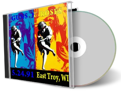 Front cover artwork of Guns N Roses 1991-05-24 CD East Troy Audience