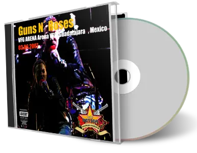 Front cover artwork of Guns N Roses 2007-06-03 CD Guadalajara Audience