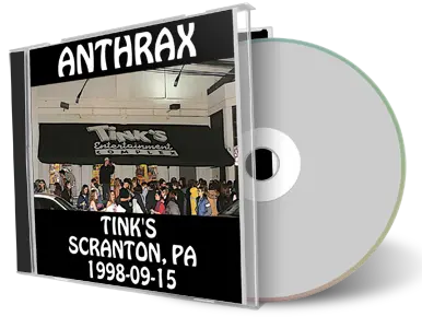 Front cover artwork of Anthrax 1998-09-15 CD Scranton Audience