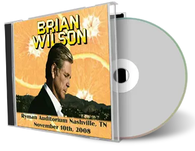 Front cover artwork of Brian Wilson 2008-11-10 CD Nashville Audience