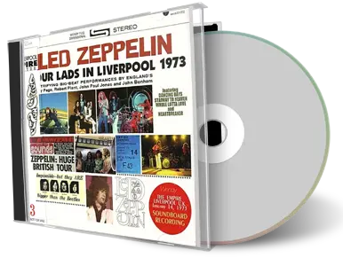Front cover artwork of Led Zeppelin Compilation CD Four Lads In Liverpool 1973 Soundboard