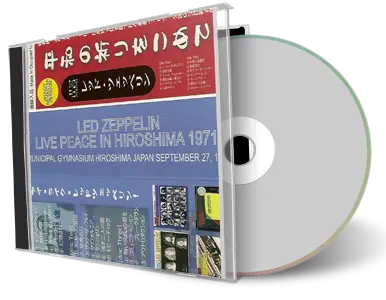 Front cover artwork of Led Zeppelin Compilation CD Live Peace In Hiroshima 1971 Remaster 1971 Audience