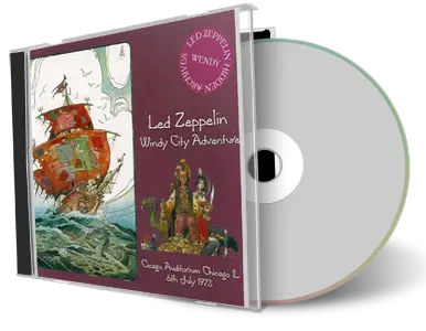 Front cover artwork of Led Zeppelin Compilation CD Windy City Adventure 1973 Soundboard