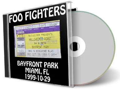 Front cover artwork of Foo Fighters 1999-10-29 CD Miami Audience
