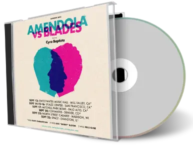 Front cover artwork of Amendola Vs Blades 2023-09-17 CD Palo Alto Audience